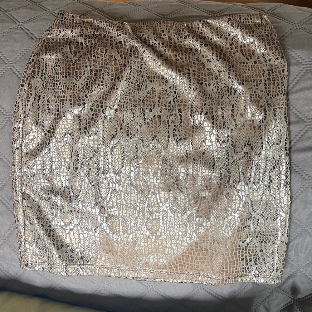 Snakeskin skirt
